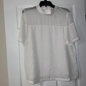 NWT ASOS sheer top white